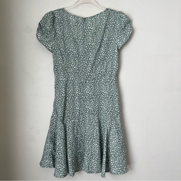Princess Polly The Sting Green Leopard Print Mini Dress 0 - Picture 8 of 8